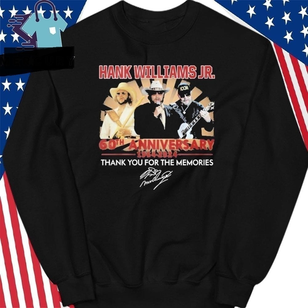 Hank Williams Jr 60th Anniversary Music Fan Sweatshirt
